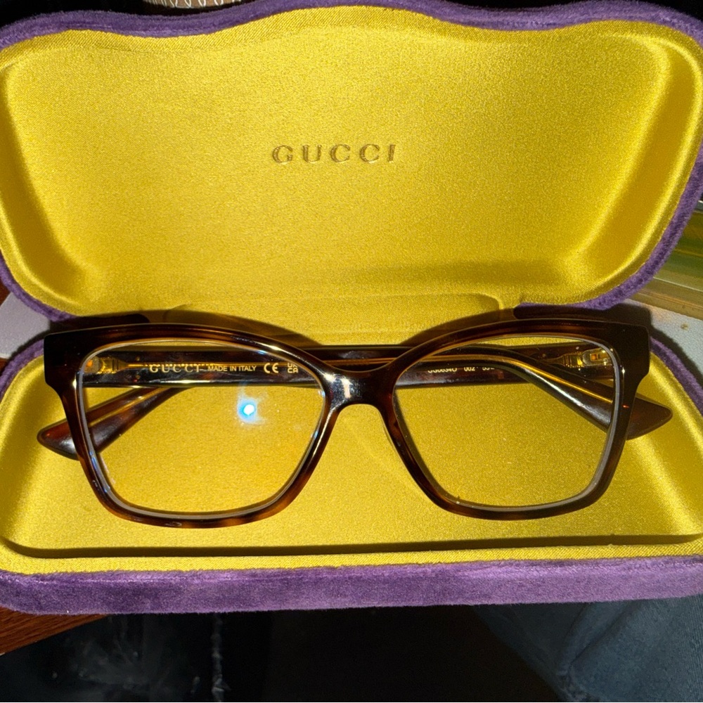 Gucci tortoise Women's prescription Glasses
